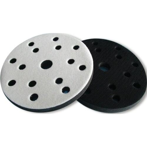 5/10 pcs 6 inch Sponge Interface Pad Hook Loop Sanding Disc Sander Backing Pads black and white For Grinding Abrasive Pad