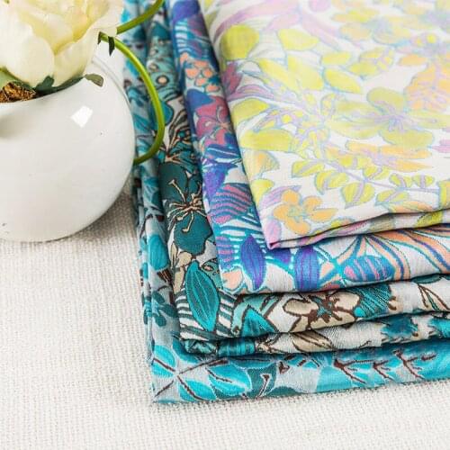 Exquisite pattern jacquard fabric sewing materials for satin dress and dress with embroidery decorative cloth fabrics