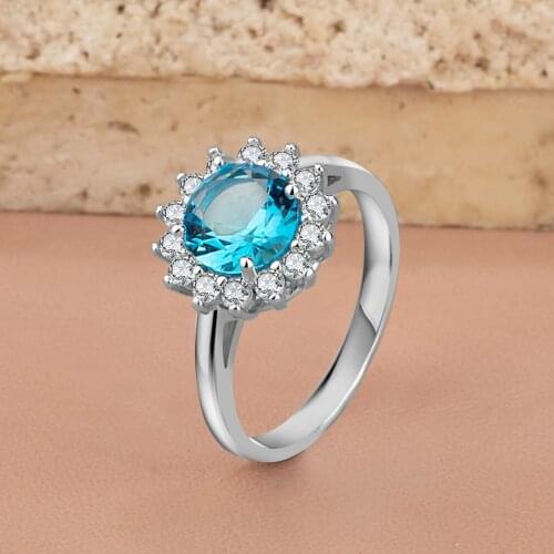 Rings For Women 925 Sterling Silver Ring Turquoise Stone Women Jewelry High Quality Handmade