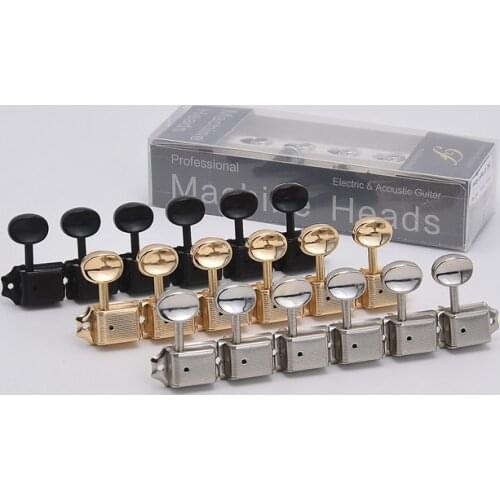 1 Set R6/L6 Kluson Vintage Guitar Tuners Machine Heads for ST TL Guitar Tuning Pegs KR(Origin)