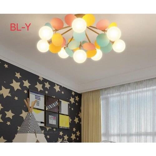 Creative ceiling lamp childrens room princess room lamp bedroom lamps ceiling lamp warm living room LED ceiling light