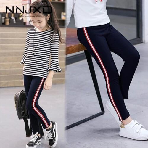 Girls Leggings For Autumn Winter Wear Kids Printing Flower Cotton Pants Sport Running Elastic Pants 1-10Y Baby Girl Leggings