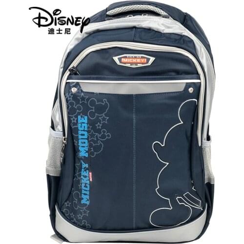 Disney Mickey Mouse Lightweight Backpack Large Capacity Bag Reflective Strips Woman Handbag Fashion Boy Shopping Bags Hobos