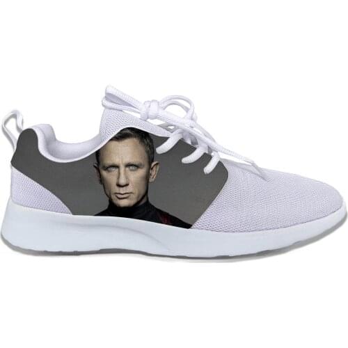 Hot Classic Man Woman Daniel Craig Lightweight Breathable Sports Shoes Fashion Running Shoes High Quality Casual Sneakers