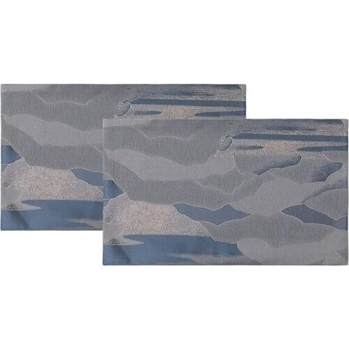 Cloth Placemats for Dining Table Woven Cotton Fabric Beautiful Design Place Mats Durable Table Mats Patio