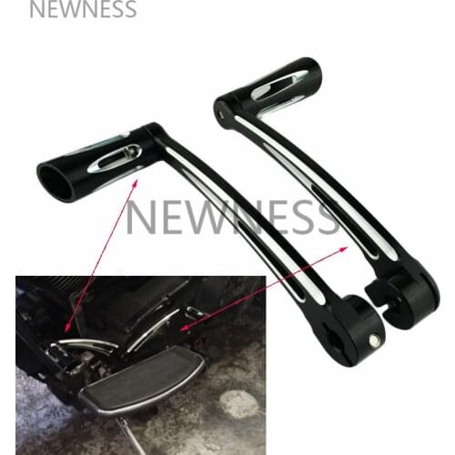Motorcycle CNC Heel Toe Shift Lever W/ Shifter Pegs For Harley Electra Glide Fatboy FLTRX FLHT FLH FL Road King Softail