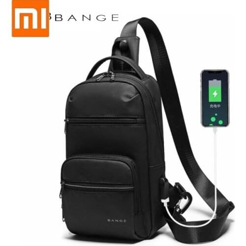Xiaomi Mens chest bag USB Multifunctional casual summer messenger bag fashion shoulder bag