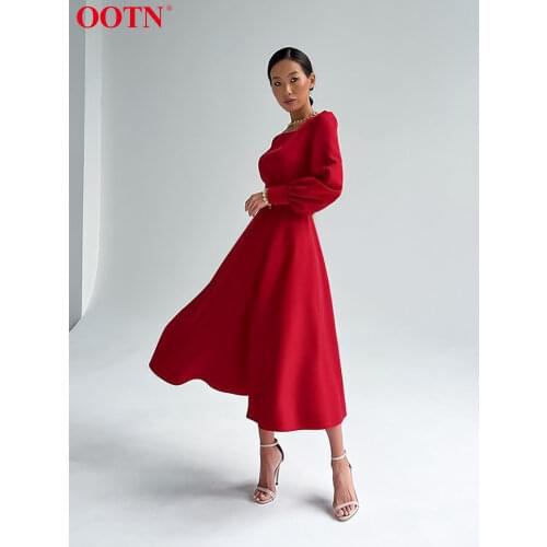 Красные летние платья OOTN China At AliExpress