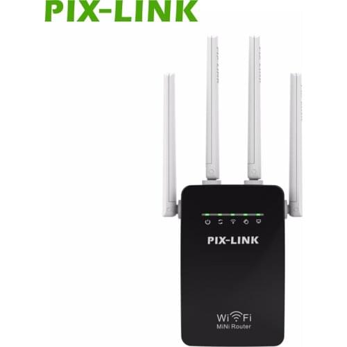 PIXLINK Original Wifi Repeater 300Mbps Mini Wireless N Router Wi fi Repeater Long Range Extender Booster UK EU US AU Plug WR09