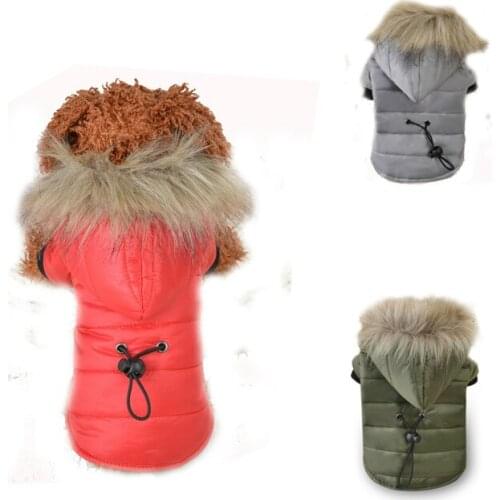 Dog Coat Autumn Winter Warm Pet Hoodies Clothes Puppy Cat Down Jacket Pets Costumes For Small Dogs Teddy Chihuahua DOGGYZSTYLE