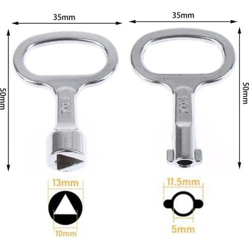 Panel Lock Key Universal Wrench Triangle/Socket Electrical Cupboard Box Switch Power cabinet key General-purpose MS705