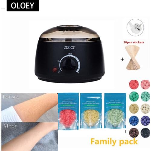 Paraffin Wax-melt Warmer 200cc mini Wax Heater Feet Mini SPA Hand Machine Body Depilatory Hair Removal Tool Calentador de cera
