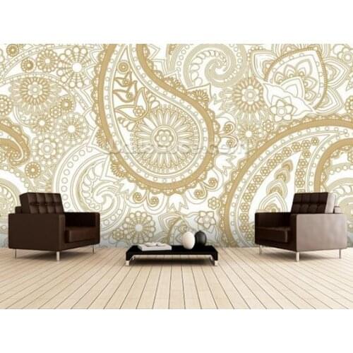 Custom retro wallpaper,Paisley,3D wallpaper pattern wallpaper for the living room bedroom kitchen background Embossed wallpaper