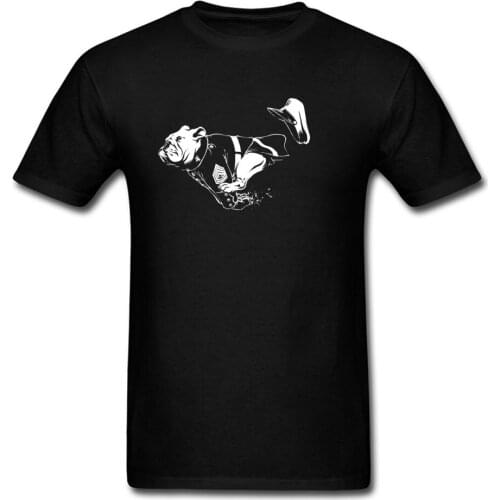 Simple Men Tshirts Casual T Shirts Marine Bulldog T-shirt Runner Tees 2018 Round Collar Comfortable Short Sleeve Cotton Clothes