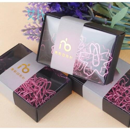 Multicolour paper clips paper needle bookmark large metal stationery Cherry blossoms paper clips