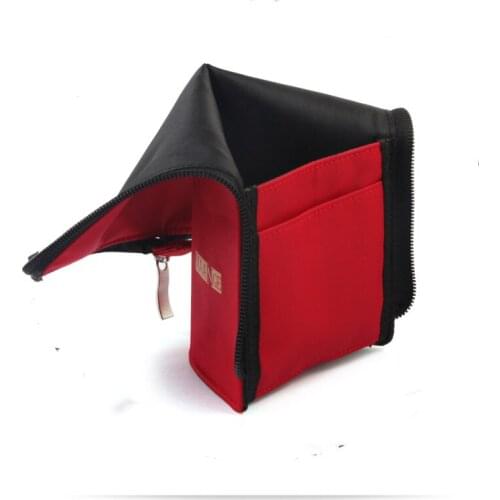 Special Design Red nylon Container Make Up Brush Black bag simple 5~13 pcs Makeup brushes sets yellow pouch