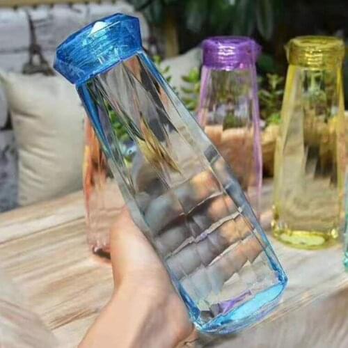 Sport Travel Water Bottle Leak-proof Unbreakable Plastic Bottles Portable For Bicycle Outdoor Running Camping 20x6cm