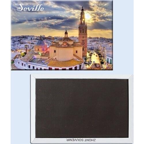 St. Mary of the See Cathedral and Giralda ,Sevillel Fridge Magnets 21754 Small Order Souvenirs