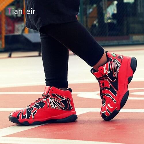 2021 High Quality Children Basketball Shoes Boys Sneakers Non-slip New Kids Shoes Boy Sports Shoes Child Chaussure Enfant