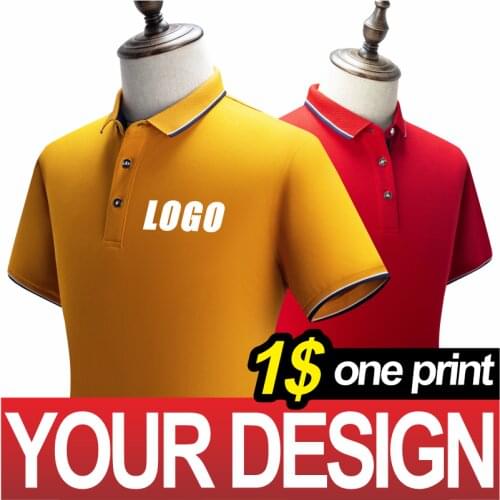 NSLP Ladies Short Sleeve POLO Shirt Lapel Spring/Summer Short Sleeve Top Custom Embroidery Printing Private Order 2021 New