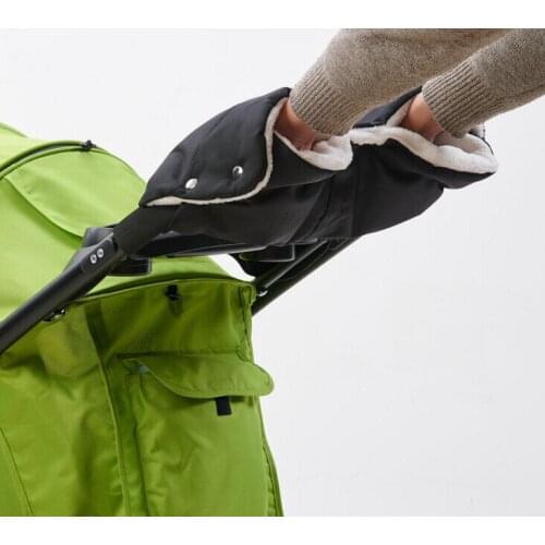 Winter Warm Baby Stroller Hand Gloves Carriage Trolley Cart Handle Waterproof Anti-freeze Prams Glove bebek arabasi Plush