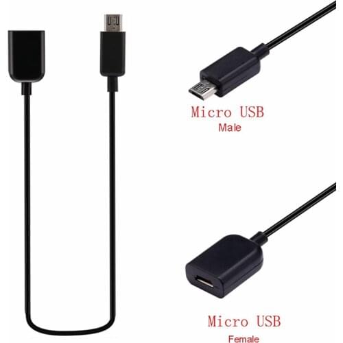 1m Micro USB 2.0 B 5pin Male to Female M/F Extension OTG Cable Support MHL Charging Data Charger Lead Extender With shielding