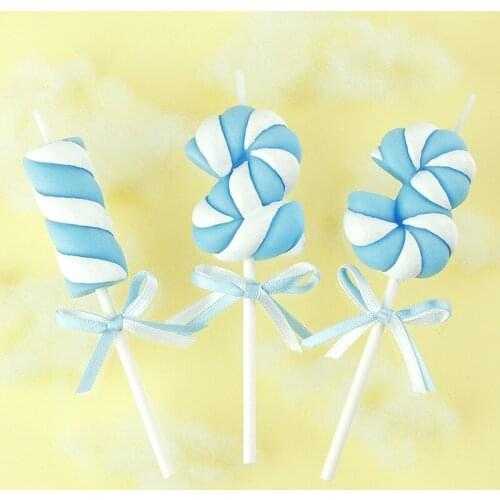 1pc 0-9 CuteMarshmallow DIY smokeless Scented Children Birthday Candle Cake Decorating Baby birthday party Candle Cake Decorate