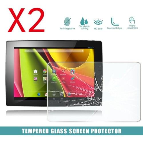 2Pcs Tablet Tempered Glass Screen Protector Cover for Archos 101 Cobalt 10.1" HD Eye Protection Breakage Tempered Film