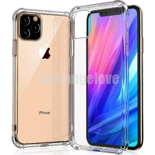 200PCS/Lot Shockproof tpu Transparent Case for iPhone 11 11 pro X 8 7 6 6S Plus Soft Gel TPU Case Clear Back Cover for iphone 11