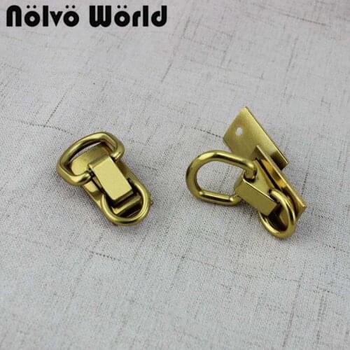 5pairs Special gold Accessories Bag Hangers metal Buckles Clamp Bag Side Edge Link With Metal Clip Bag Replacement