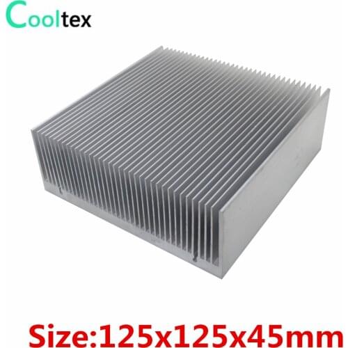 High power 125x125x45mm Aluminum HeatSink Heat Sink radiator for electronic Chip LED COOLER cooling Recommended