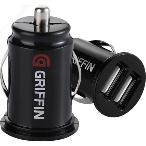 Car Truck Dual 2 Port USB Mini Charger Adapter for iPhone 7 Plus 6 5S 4s Huawei P10 Samsung Galaxy S8 S7 celular Black 12V Power