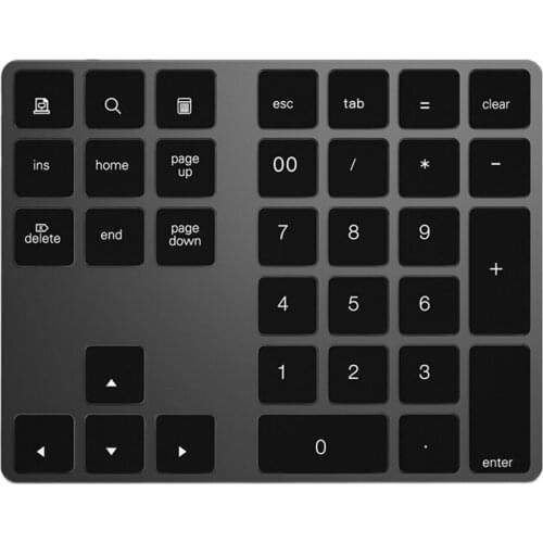 Bluetooth 3.0 Wireless Numeric Keypad 34 Keys Digital Keyboard for Accounting Teller Windows IOS Mac OS Android PC Tablet Laptop