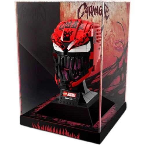 3mm Building Block Acrylic Display Box Show Case for 76199 Holocaust Helmet (Not Including Block Kit)