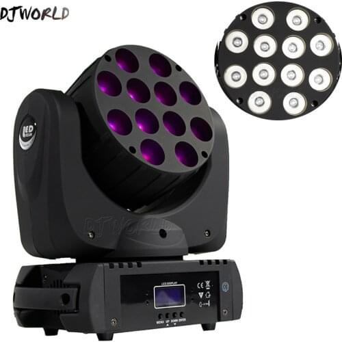 DJ Lyre LED Beam 12x12W Moving Head Light RGBW 4in1 DMX Controller 9/16 Channels Powercon Professional Stage Lighting DJ