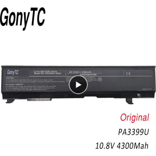 GONYTC PA3399U-1BRS PA3399U-1BAS Laptop Battery For Toshiba Satellite A100 A105 A80 M40 M50 PA3399U-2BAS PA3399U-2BRS