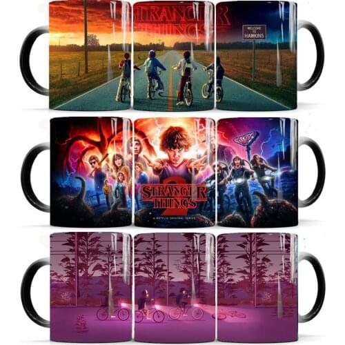 Stranger Things Coffee Mug 11oz Creative Color Changing Mug cup Gift Mug for Your friends