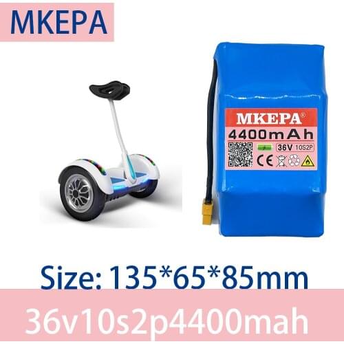 MKEPA new original 36V 4.4ah lithium battery 10s2p 36V battery 4400mAh lithium ion battery pack 42V 4400mAh scooter battery