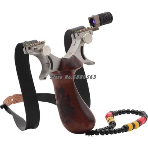 Strong Camping Sling Shot Powerful Catapult Black Dogs Slingshot Hunting Catapult Hunting And Accessories