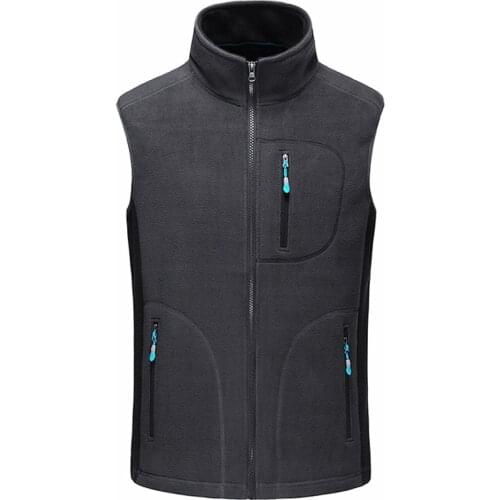 Men Autumn Winter Outdoor Sports Fleece Vest Climbing Trekking Sleeveless Jacket Hiking Camping Softshell Windproof RM092