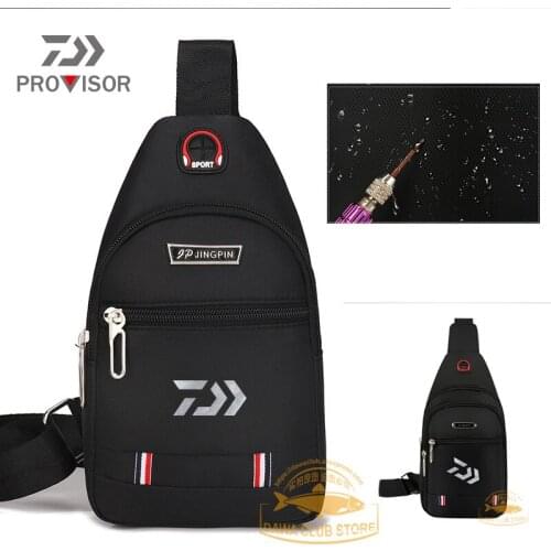 2020 Daiwa Mens Outdoor Fishing Waterproof Chest Bag Mountaineering Leisure Crossbody Bag Multi-purpose Sports Backpack
