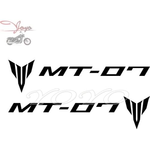 2 PCS Fuel Tank Decal Helmet Sticker Fairing Decals Fender Stickers Graphic For Yamaha MT07 MT-07