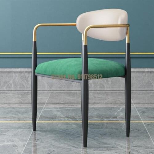 Nordic Light Luxury Dining Chair Home Dining Table Armchair Creative Chair Backrest Italian Makeup Chair Sales Office Negotiatio