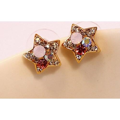 New Fashion Five Star Earring Stud Earrings Fine Jewelry For Women SD-008