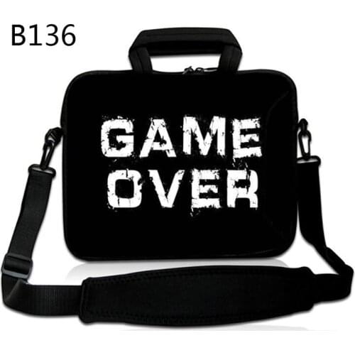 Game Over Laptop Handbag Sleeve Case 13.3 14 15.6 inch Shoulder Bag Notebook Carrying Bags Case For Macbook Air Pro