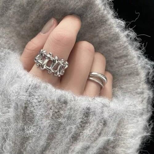 Fried dough twist Finger Ring 925 sterling silver Party Wedding band Rings for Women Men Personal Birthday Jewelry Gift