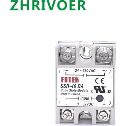 1PCS SSR AA 10AA 25AA 40AA 60AA 80AA 75AA 90AA100AA Single phase solid state relay ssr-40AA AA DD VA Mask machine relay
