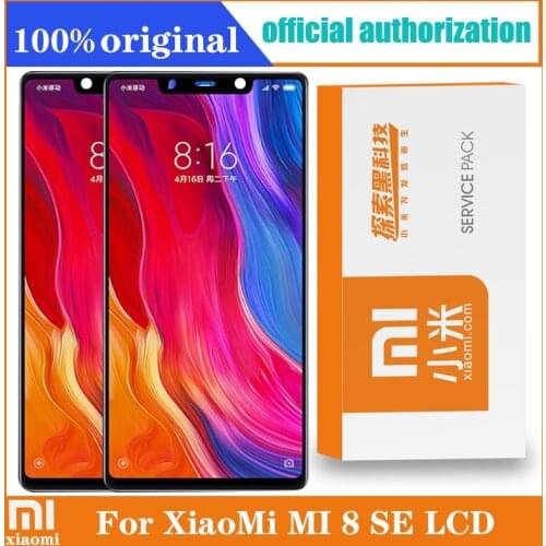 Original 5.88'' Display Replacement with Frame For Xiaomi Mi8 SE Mi 8 SE MI8SE LCD Touch Screen Digitizer Assembly Repair parts