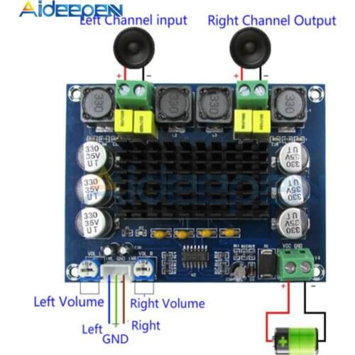 TPA3116D Digital Power Amplifier Board 2 Channel Stereo Class D Home Speaker Bluetooth Audio Receiver Amplifiers Module