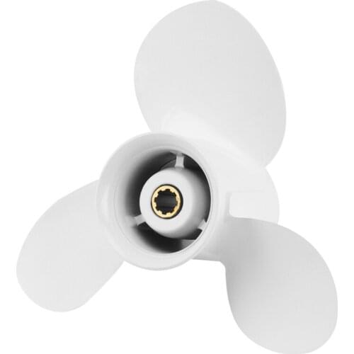 Propeller 9 1/4X11 for Yamaha Outboard Engines 9.9 HP F9.9 15HP F15C F15 F20 Aluminum 8 Tooth Spline RH 63V-45943-00-EL